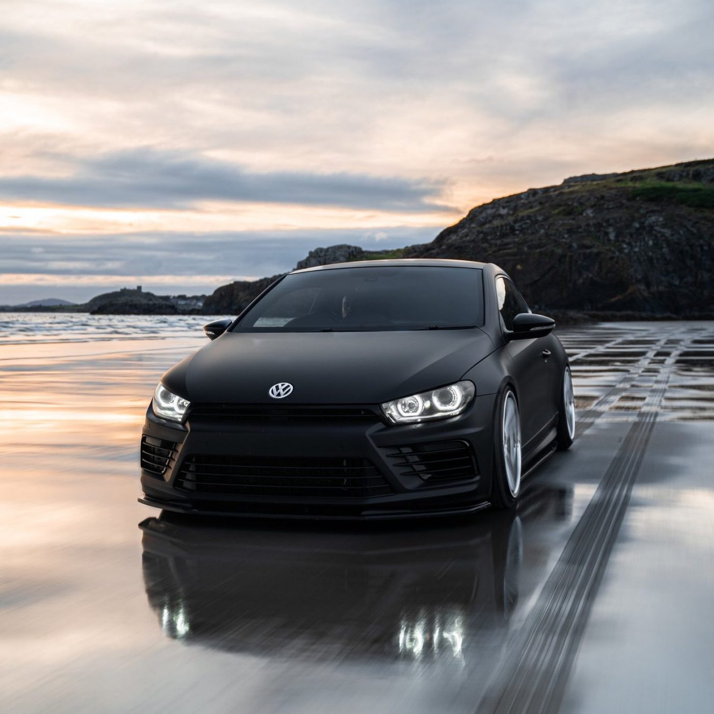 Volkswagen Scirocco — 3M Deep Matte Black by London Tint Studio